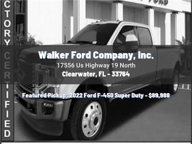 Walker Ford Company, Inc.