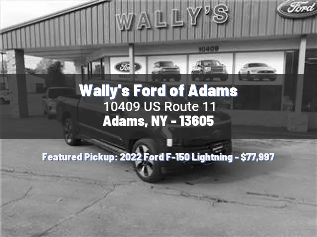 Wally's Ford of Adams