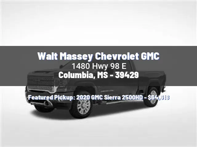 Walt Massey Chevrolet GMC