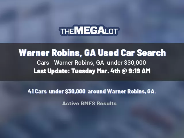 Warner Robins, GA Used Car Search