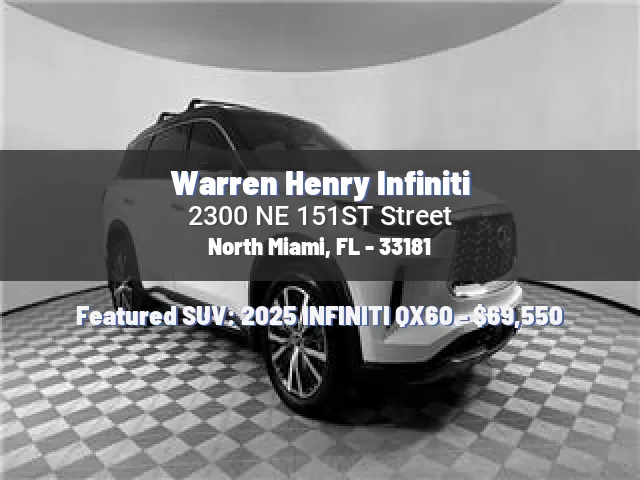 Warren Henry Infiniti