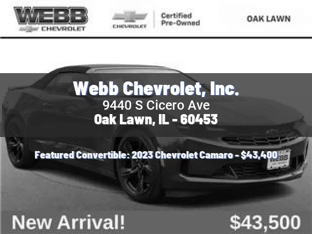 Webb Chevrolet, Inc.