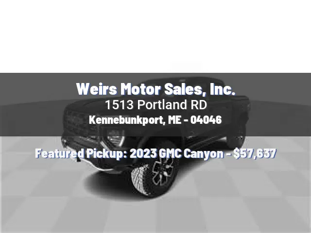 Weirs Motor Sales, Inc.