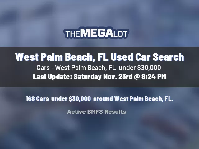 West Palm Beach, FL Used Car Search