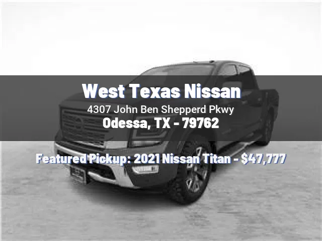 West Texas Nissan