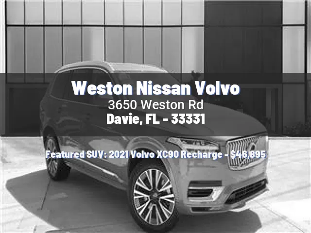 Weston Nissan Volvo