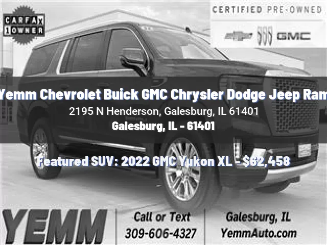 Yemm Chevrolet Buick GMC Chrysler Dodge Jeep Ram