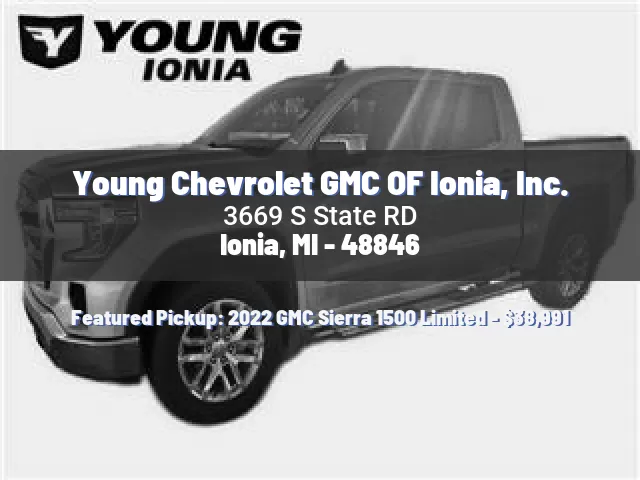 Young Chevrolet GMC OF Ionia, Inc.